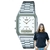 Relógio Casio Unissex Anadigi Vintage Prata AQ-230A-7DMQ