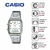 Relógio Casio Unissex Anadigi Vintage Prata AQ-230A-7BMQ - loja online