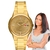 Relógio Orient Feminino Automático Dourado F49GG024L C1KX