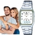 Relógio Casio Unissex Anadigi Vintage Prata AQ-230A-7BMQ