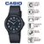 Relógio Casio Infantil Analógico Pequeno Analógico Resistente Água Resina Ecológica Preto LQ-24B-1B - comprar online