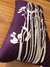 Almohadón Estampado (violeta, flores blancas vertical) - comprar online
