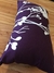 Almohadón Estampado (violeta, flores blancas horizontal) - comprar online