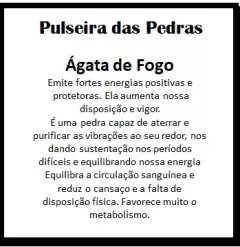 Pulseira em Ágata de Fogo - comprar online