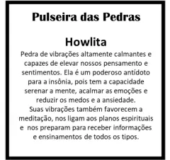 Pulseira Orixás - Base Howlita na internet