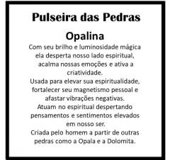 Pulseira Orixás - Base Opalina na internet