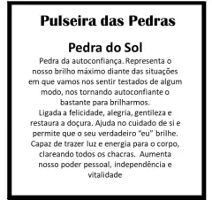 Pulseira em Pedra do Sol - comprar online