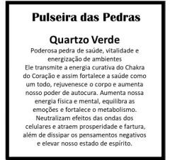 Pulseira 7 Chakras - Base Quartzo Verde na internet