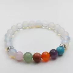 Pulseira Orixás - Base Opalina