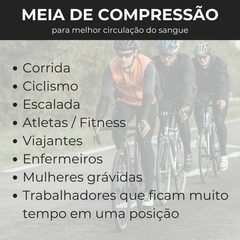 Meia De Compressão Esportiva Cano Longo - Arzen