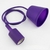 Pendente Led Soquete E27 Colorido - Roxo