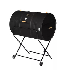 Churrasqueira a Bafo Tambor 200 L com Rodas - comprar online