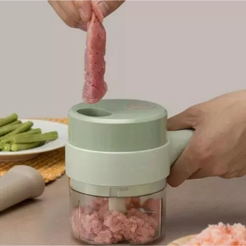 Cortador Picador Triturador Vegetales Eléctrico Usb Cepillo