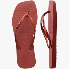 Havaianas Slim Square Logo Metallic - loja online