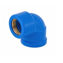 Joelho 90° com Bucha PVC Azul Roscável e Soldável 3/4x1/2" 25x20mm Fortlev