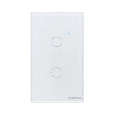 Interruptor Intelbras Smart Wi-Fi 2 Teclas Touch Ews 1002 Branco