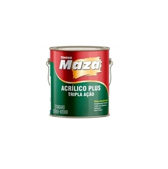 Tinta Acrílica Plus Tripla Ação Branco Fosco - Maza 3,6L