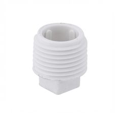 Plug PVC Branco Roscável 3/4" 25mm Fortlev