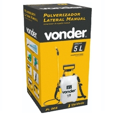 Pulverizador lateral 5 litros, com compressão prévia, PL 005, VONDER - comprar online