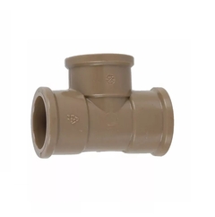 Tee PVC Marrom Soldável 3/4" 25mm Fortlev