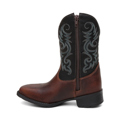 Bota Texana Infantil Solado Borracha Bico Quadrado FB 1699 03 - Botas Texanas, Country e Mais | Forasteiro