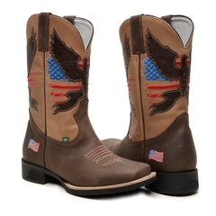 bota-texana-masculina-patriota-estados-unidos-couro-bordado-forasteiro-boots