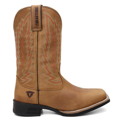 Bota Masculina Texana Bico Quadrado Bordada em Couro FB 8945 09A na internet