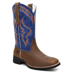 Bota Texana Feminina 100% Couro Legítimo Bordada FB 9144 14A