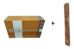 Incienso Golden Nag Palo Santo Pack 12 Cajasx15grs + Tablita porta incienso