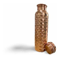 Botella 100% de cobre 1 lt. SIN fugas de agua, Antibacteriana, Ayurvédica - comprar en línea
