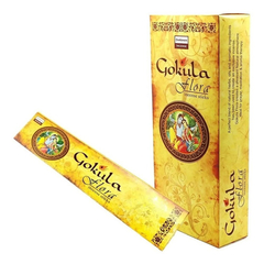 Gokula Flora incense box with 6 packages of 14 sticks or wands - buy online