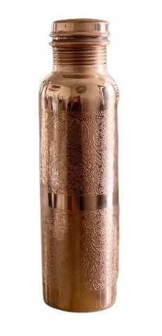 Kit Limpiador de Lengua de cobre y Botella de cobre Ayurveda