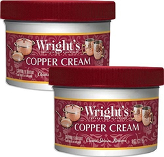 2 Piezas Wrights Copper Cream Limpiador Cobre(8 Oz/227gr)c/u