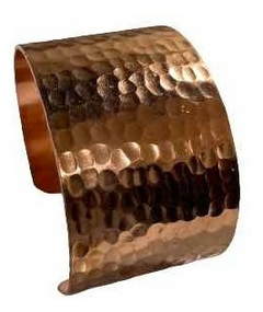 Pulsera Brazalete Martillado 100% De Cobre -artritis- Riñón - tienda en línea