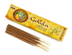Gokula Flora incense box with 6 packages of 14 sticks or wands on internet