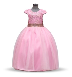 Vestido de fiesta con moo de lentejuela M774