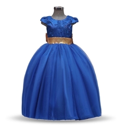 Vestido de fiesta con moo de lentejuela M774