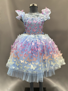 Imagen de Vestido de fiesta mariposas corto