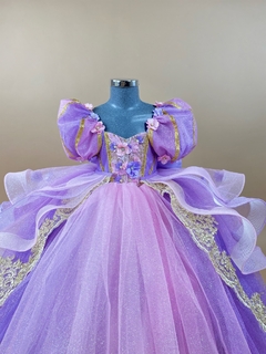 Vestido Presentacion Rapunzel Con Manga - comprar en línea