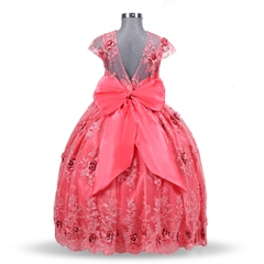 Vestido de fiesta con bordados M751 - LUSSO