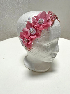 Diadema con moo y flores