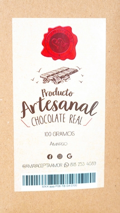 Chocolate Orgánico Amargo - comprar en línea