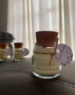 10 mini velas aromáticas - Potinho de vidro com tampa rolha e tag - comprar online