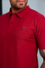 Camiseta Polo Texture Bordô - comprar online