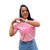 Camiseta de Algodão Amor Santo Deus Rosa - comprar online