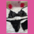 Lingerie trio Romance preta M