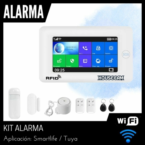 Kit Alarma Wifi+gsm Seguridad Inteligente Pantalla Táctil A7