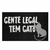 Tapete Entrada Capacho: Gente Legal Tem Gato - (Preto)