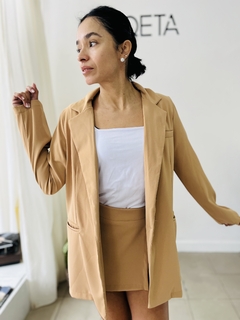 Blazer sastrero beige - QETA