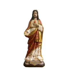 Sagrado Corazón de Jesús 40 cm - Policromía